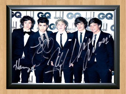 One Direction Signed Autographed Photo Poster Print Memorabilia A4