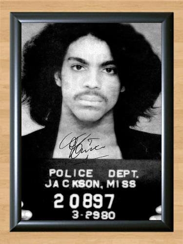 Prince Nelson Mug Shot Signed Autographed Photo Poster Print Memorabilia A4