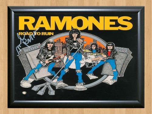 Ramones Marky Ramone Signed Autographed Photo Poster Print Memorabilia A4
