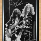 Robert Plant Jimmy Page Led Zeppelin Signed Autographed Photo Poster Print Memorabilia A4
