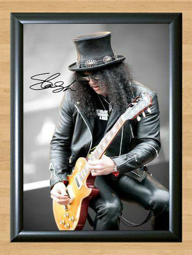 Slash  Signed Autographed Photo Poster Print Memorabilia A4