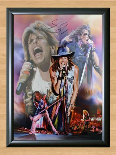 Steven Tyler Aerosmith Signed Autographed Photo Poster Print Memorabilia A4