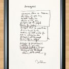 The Beatles John Lennon Imagine Lyrics Signed Autographed Photo Poster Print Memorabilia A4
