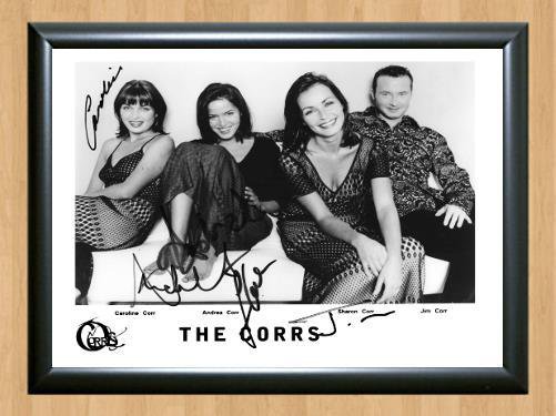 The Corrs Talk On Corners In Blue Signed Autographed Photo Poster Print Memorabilia A4