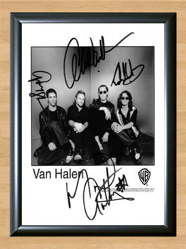 Van Halen Signed Autographed Photo Poster Print Memorabilia A4