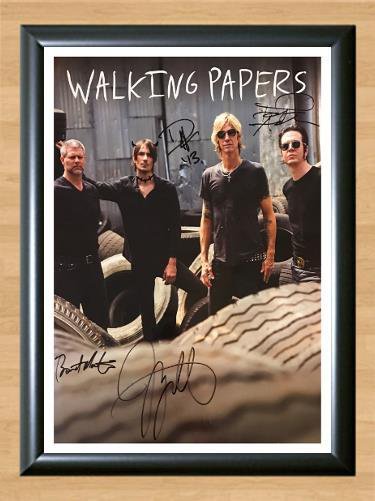 Walking Papers Rock Group Signed Autographed Photo Poster Print Memorabilia A4