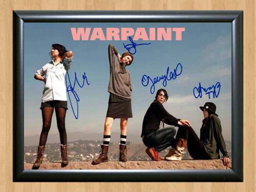 Warpaint Rock Band Signed Autographed Photo Poster Print Memorabilia A4