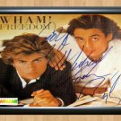 Wham George Michael Andrew Ridgeway Signed Autographed Photo Poster Print Memorabilia A4