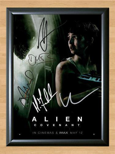 Alien Covenant  Cast Signed Autographed Photo Poster Print Memorabilia A4