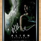 Alien Covenant  Cast Signed Autographed Photo Poster Print Memorabilia A4