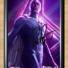Avenger Infinity War Vision Paul Bettany Signed Autographed Photo Poster Print Memorabilia A4