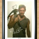 Daryl Dixon The Walking Dead Signed Autographed Photo Poster Print Memorabilia A4