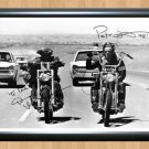 Easy Rider Peter Fonda Dennis Hopper Signed Autographed Photo Poster Print Memorabilia A4