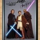 Ewan McGregor Samuel L. Jackson Star Wars Signed Autographed Photo Poster Print Memorabilia A4