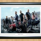 Fast And Furious 6 Cast x 10 Signed Autographed Photo Poster Print Memorabilia A4
