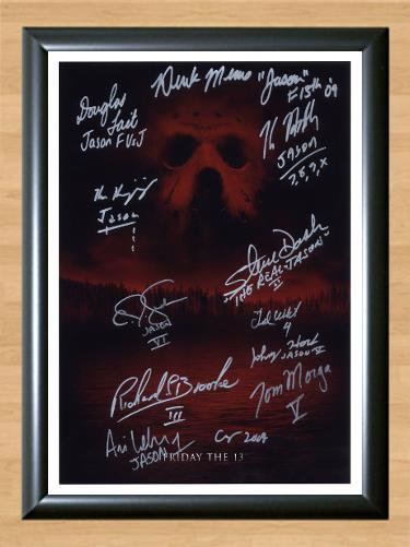Friday the 13th  Cast Signed Autographed Photo Poster Print Memorabilia A4