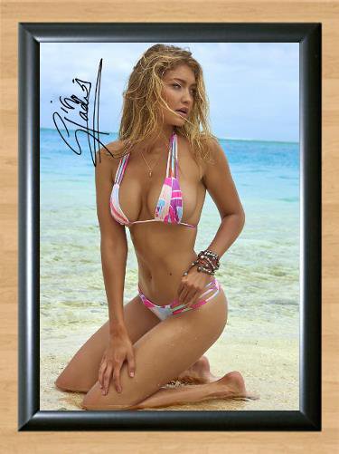 Gigi Hadid Hot Sexy Model Signed Autographed Photo Poster Print Memorabilia A4