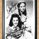 Gone with the Wind Evelyn Keyes Ann Rutherford Signed Autographed Photo Poster Print Memorabilia A4