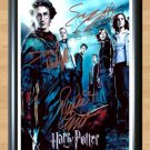 Harry Potter the Goblet of Fire Cast Signed Autographed Photo Poster Print Memorabilia A4