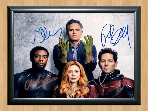 Infinity Avengers Cast Signed Autographed Photo Poster Print Memorabilia A4