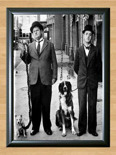 Laurel and Hardy Comedy Signed Autographed Photo Poster Print Memorabilia A4