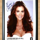 Lauren Michelle Hill Playboy Signed Autographed Photo Poster Print Memorabilia A4