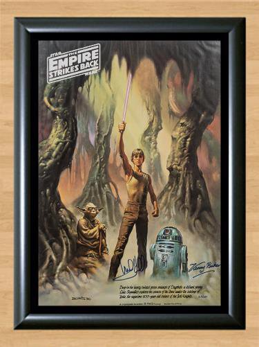 Mark Hamill Kenny Baker Star Wars Signed Autographed Photo Poster Print Memorabilia A4