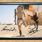 Rey Daisy Ridley Finn John Boyega Star Wars Signed Autographed Photo Poster Print Memorabilia A4
