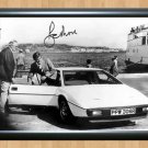 Roger Moore James Bond 007 Lotus Esprit S1 Signed Autographed Photo Poster Print Memorabilia A4