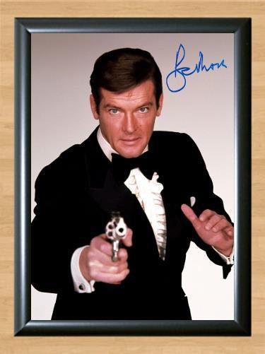Roger Moore James Bond 007 Signed Autographed Photo Poster Print Memorabilia A4
