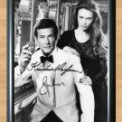 Sir Roger Moore Kristina Wayborn James Bond Signed Autographed Photo Poster Print Memorabilia A4