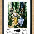 Star Wars Han Solo Luke Skywalker Cast Signed Autographed Photo Poster Print Memorabilia A4