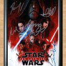 Star Wars The Last Jedi Cast Signed Autographed Photo Poster Print Memorabilia A4