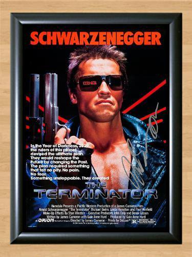 Terminator Arnold Schwarzenegger Signed Autographed Photo Poster Print Memorabilia A4