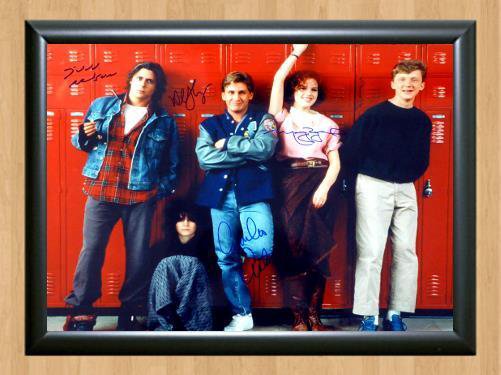 The Breakfast Club Cast Signed Autographed Photo Poster Print Memorabilia A4
