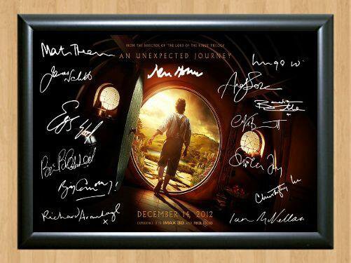 The Hobbit Full Cast x9 Lord Of Ring Signed Autographed Photo Poster Print Memorabilia A4