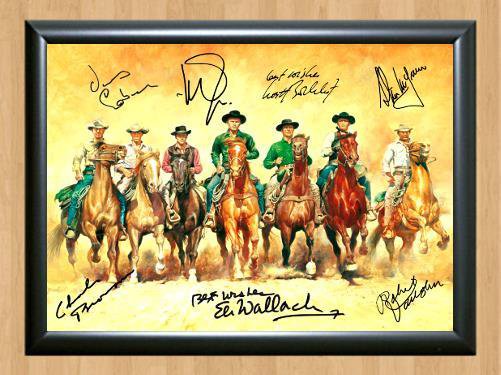 The Magnificent Seven Cast Signed Autographed Photo Poster Print Memorabilia A4