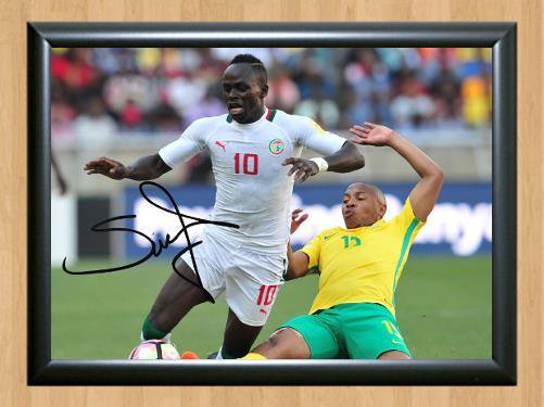 Sadio Mane Senegal World Cup FIFA Signed Autographed Photo Poster Print Memorabilia A4