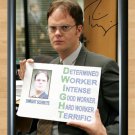 Rainn Wilson The Office US Dwight Shrute Signed Autographed Photo Poster Print Memorabilia A4