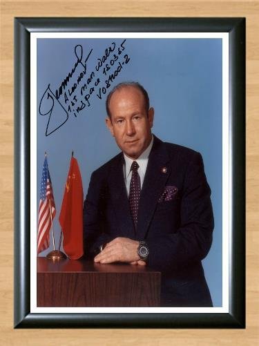Alexei Leonov First Space Walk Signed Autographed Photo Poster Print Memorabilia A2 16.5x23.4""
