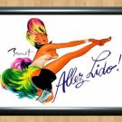 Allez Lido 1980 vintage Art Wall Home Decor Photo Poster Picture Print A2 16.5x23.4""