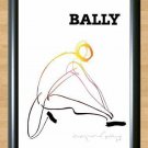 Bally Bernard Villemot French Shoes Retro Vintage Decor  Print Photo Poster 9 A2 16.5x23.4""