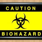 Caution Biohazard Kids Students Door Bedroom Zombies Gift  Print Poster Photo A2 16.5x23.4""