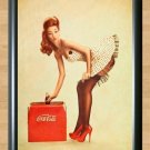 Coca-Cola Girl Retro Pin Up Home Deco  Print Poster Photo Vintage Sexy Pub Bar A2 16.5x23.4""