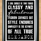 Coco Chanel Quotes Busroll Vintage Industrial Style Print  Poster Photo Decor A2 16.5x23.4""