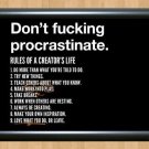 Don't Procrastinate Inspirational Motivational Quote Print Poster Photo A2 16.5x23.4""
