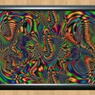 Psychedelic Trippy Funky Mushrooms Audio Video Visulization  Photo Print 21 A2 16.5x23.4""