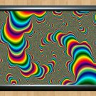 Psychedelic Trippy Funky Mushrooms Audio Video Visulization  Photo Print 22 A2 16.5x23.4""
