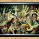 Psychedelic Trippy Funky Mushrooms Audio Video Visulization  Photo Print 25 A2 16.5x23.4""
