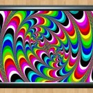 Psychedelic Trippy Funky Pattern Audio Video Visulization  Photo Print 15 A2 16.5x23.4""